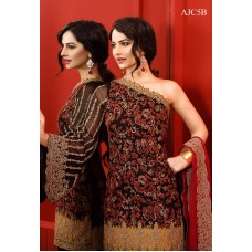 Asim Jofa Luxury Embroidered Chiffon Collection 2016 Original - 03 Pcs Suit - AJC-05B